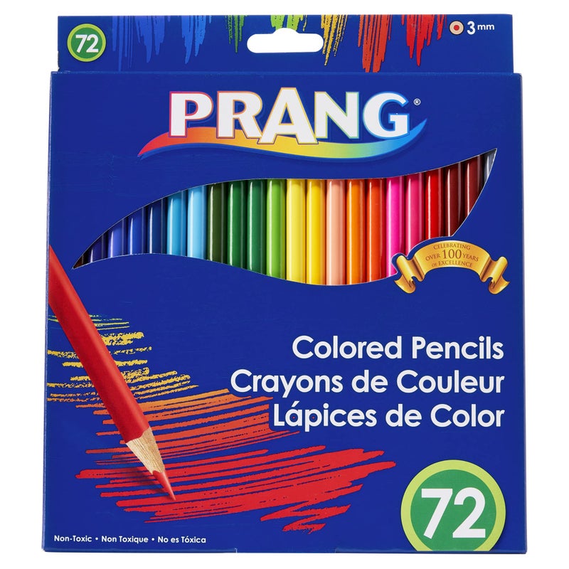 Prang Colored Pencil Sets, 3 Mm, 2b (#1), Assorted Lead/barrel Colors, 72/pack - Image 1